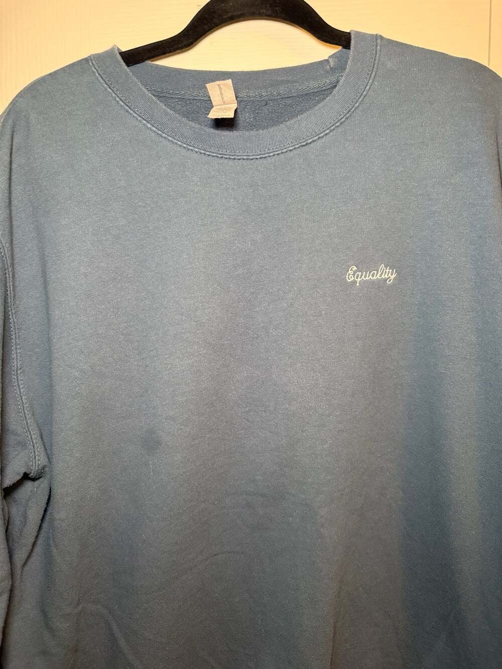 Just Hoods Equality Sweatshirt Size XL Blue
